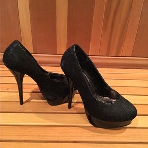Black Lace Platforms